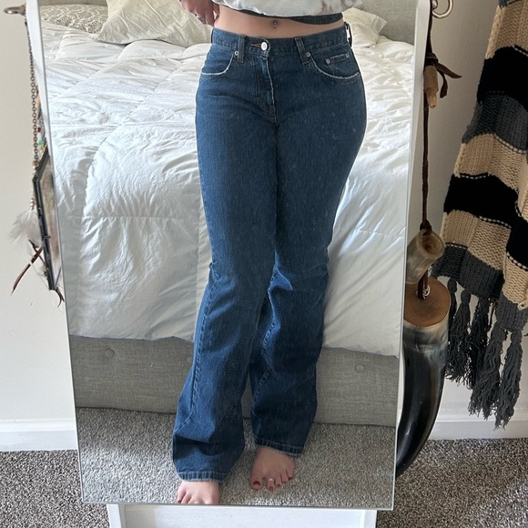 Vintage Calvin Klein low rise bootcut Classic Blue Jeans medium wash - Picture 4 of 11